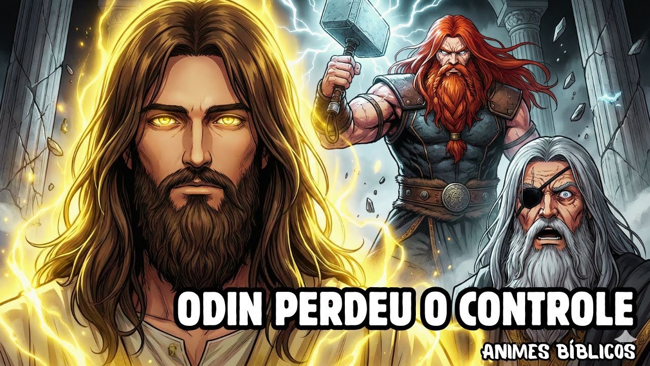 Odin Recusa o Destino — Thor Ataca Jesus e Valhalla Treme | Anime Bíblico Épico