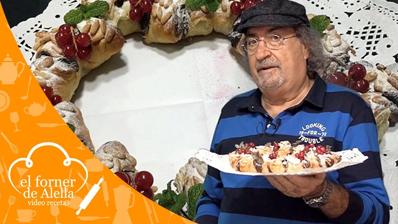 Roscón de hojaldre relleno de chocolate