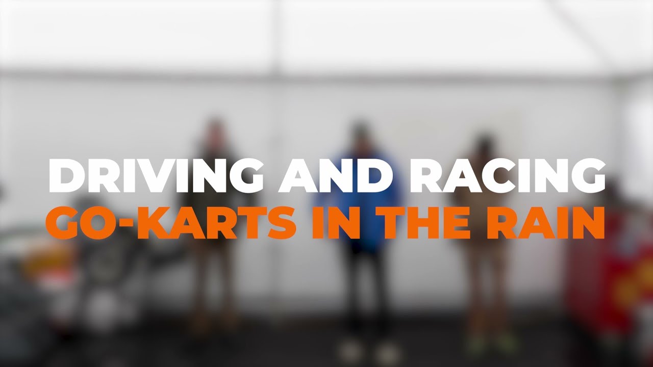 Driving and Racing Go-Karts in the Rain