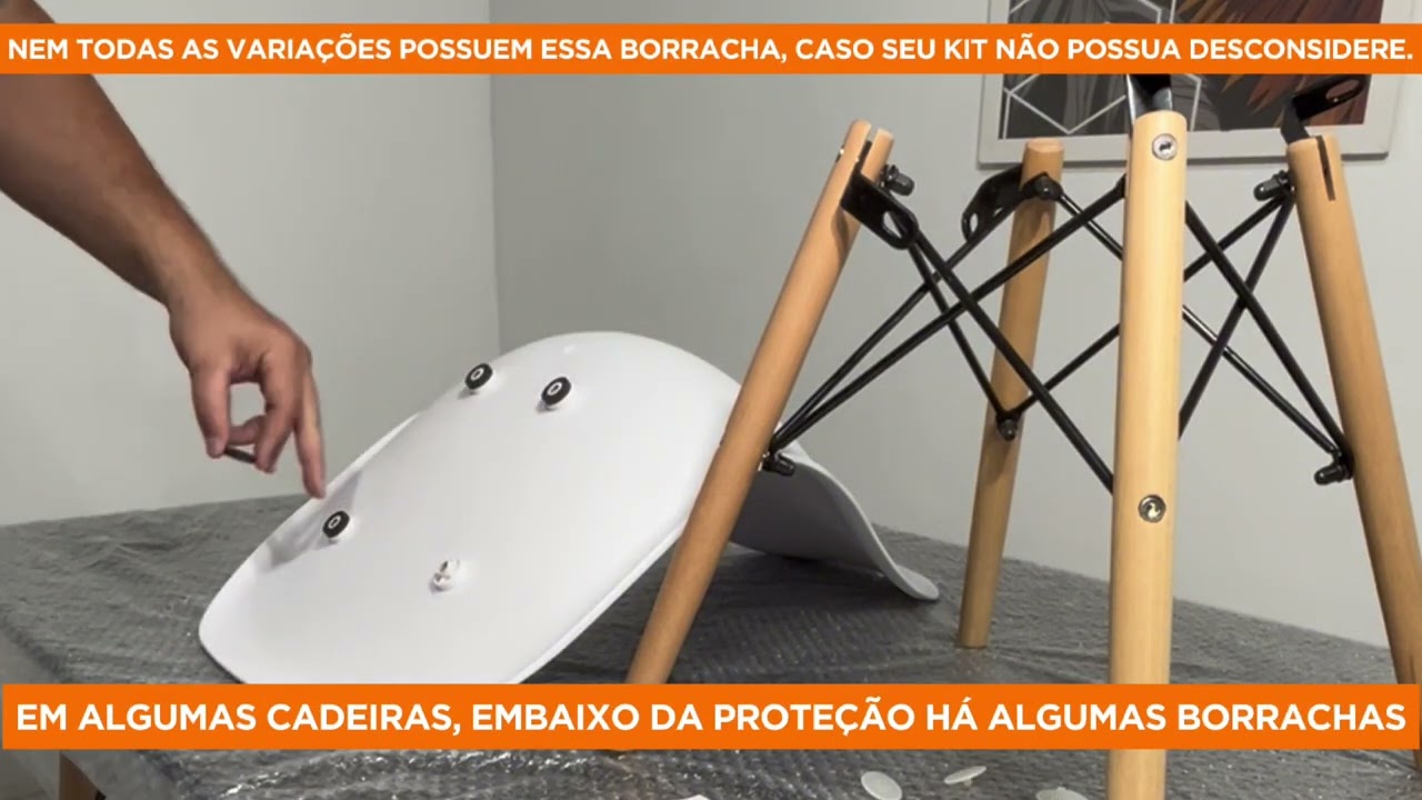 PASSO A PASSO DE COMO MONTAR CADEIRA EAMES EIFFEL