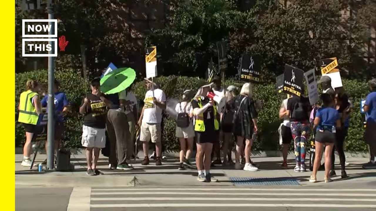 Actors Strike Outside Warner Bros. in LA