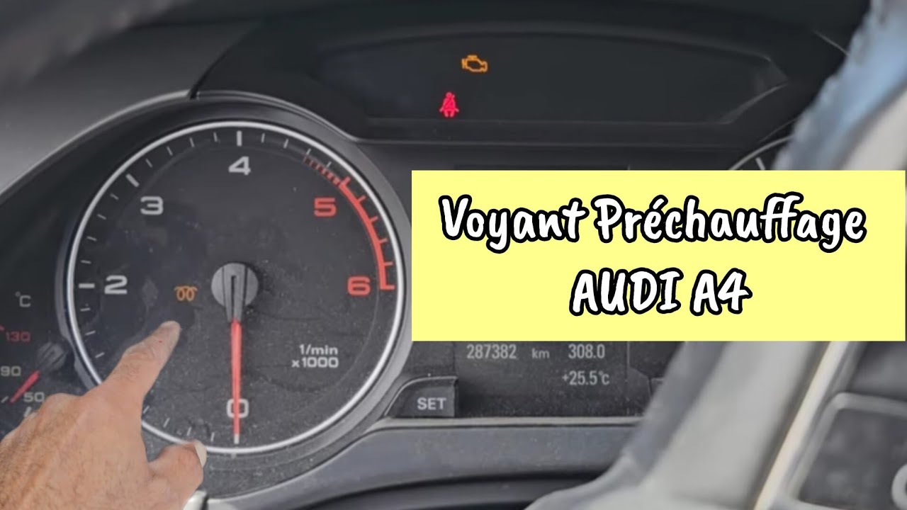 Voyant PRÉCHAUFFAGE clignote AUDI #capteur angle de braquage remplacé