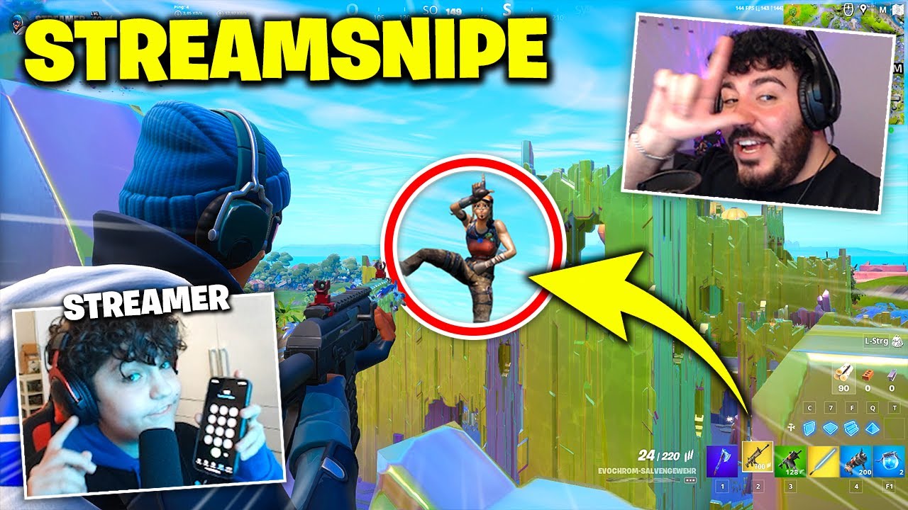 Ich STREAMSNIPE IHN bis er POLIZEI ANRUFT und das ist passiert ... Fortnite
