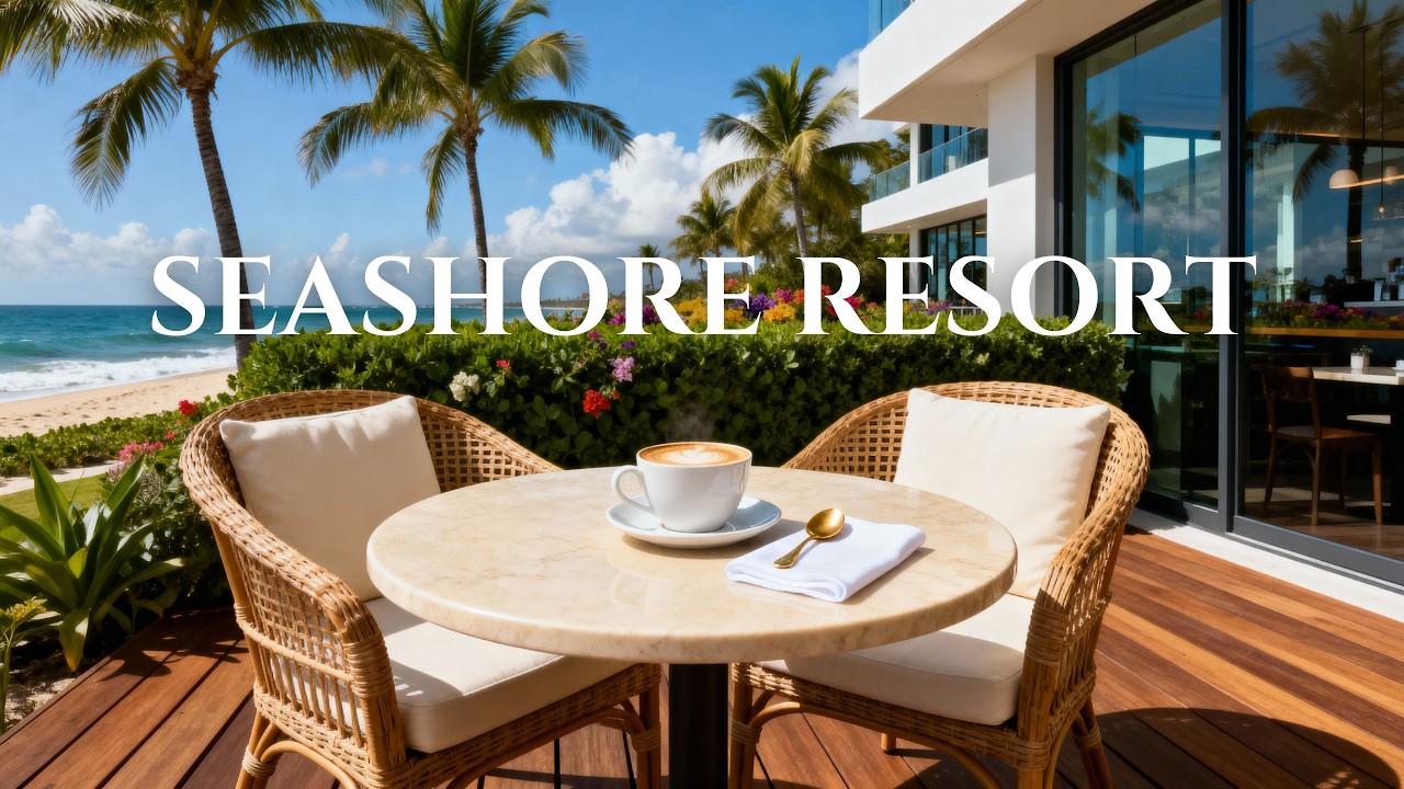 Seashore Resort • Seaside Cafe • Lofi Ambient Music • Chillout Relaxation • Calm Serenity