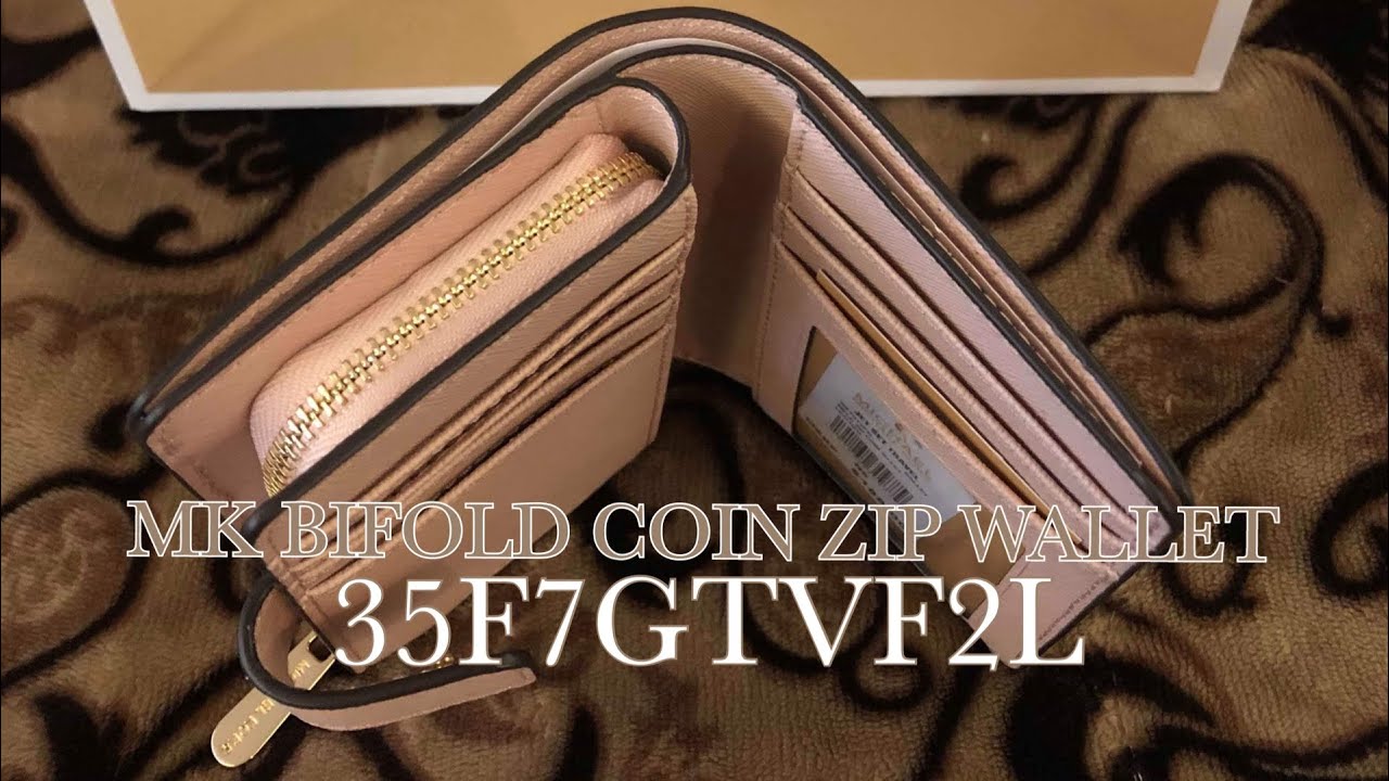 MICHAEL MICHAEL KORS BIFOLD COIN ZIP WALLET | 35F7GTVF2L LEATHER BALLET