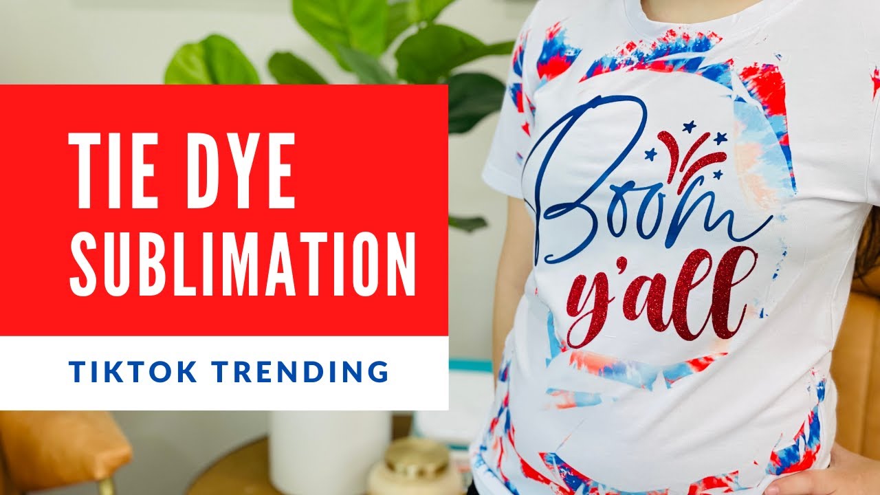 Tie Dye Sublimation With HTV - TikTok Trend