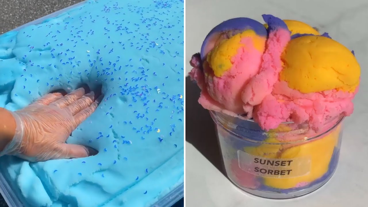 Icee slime Satisfying slime ASMR compilation