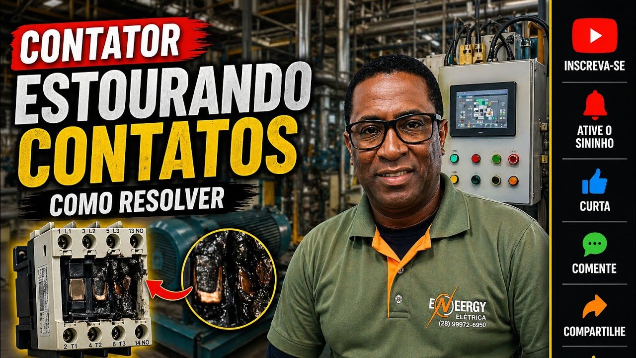 Compressor  ar comprimido  contator estourando contatos oque fazer?