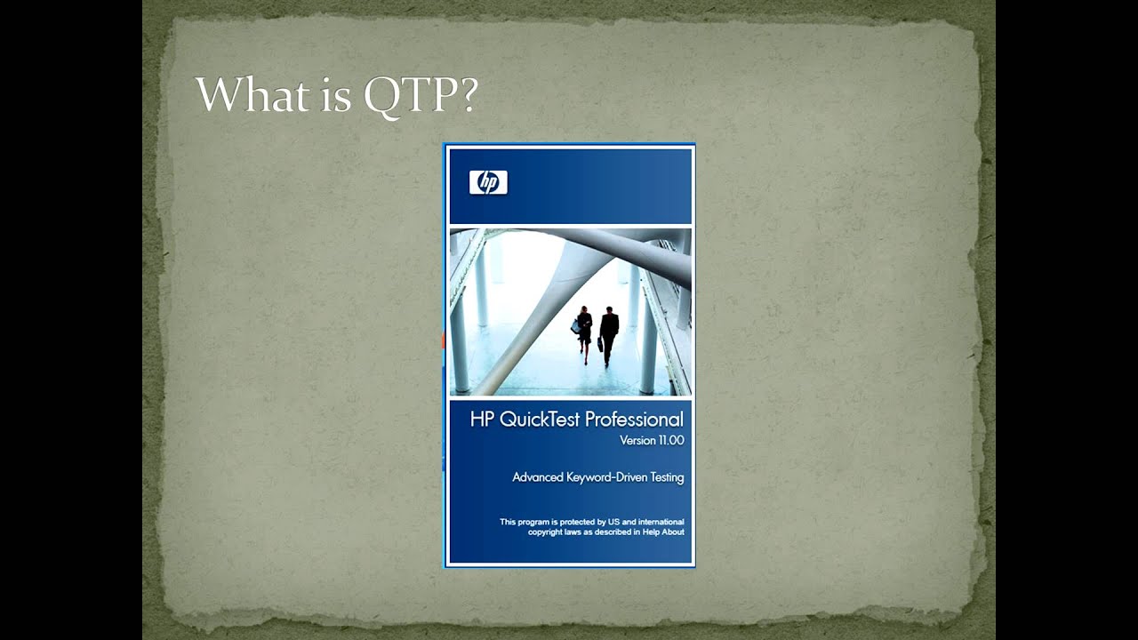 QTP Video Tutorial: What is QTP