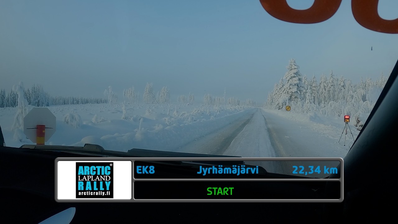 Arctic Lapland Rally EK8 incar
