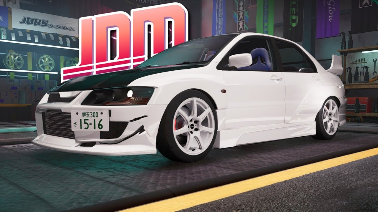 JDM: Japanese Drift Master - Mitsubishi Lancer Evo VIII Customisation and Gameplay