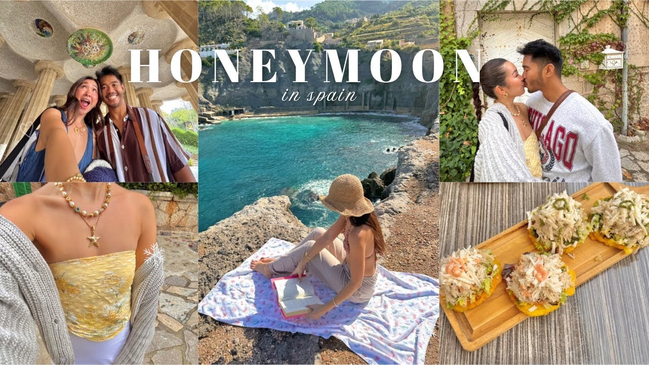 HONEYMOON VLOG | first time in spain, trying new food, shopping haul & boating