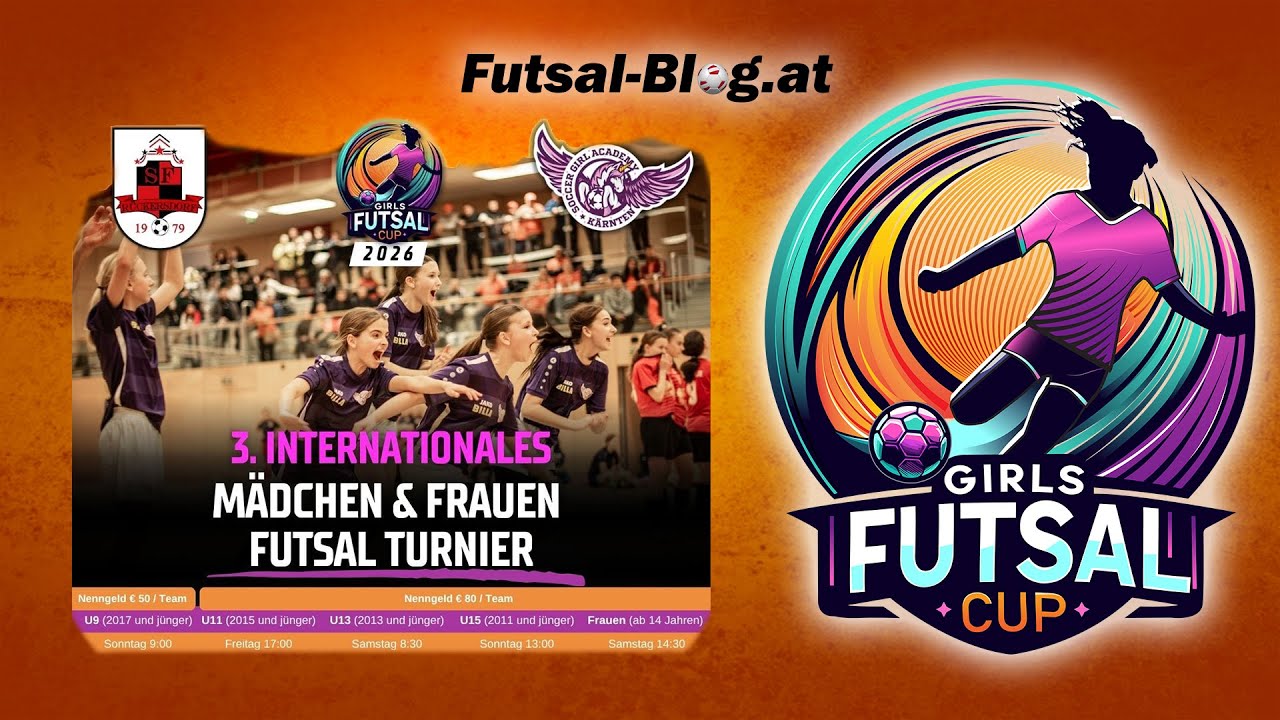 Girls Futsal Cup 2026 - Turniertag 2 (U13, Frauen)