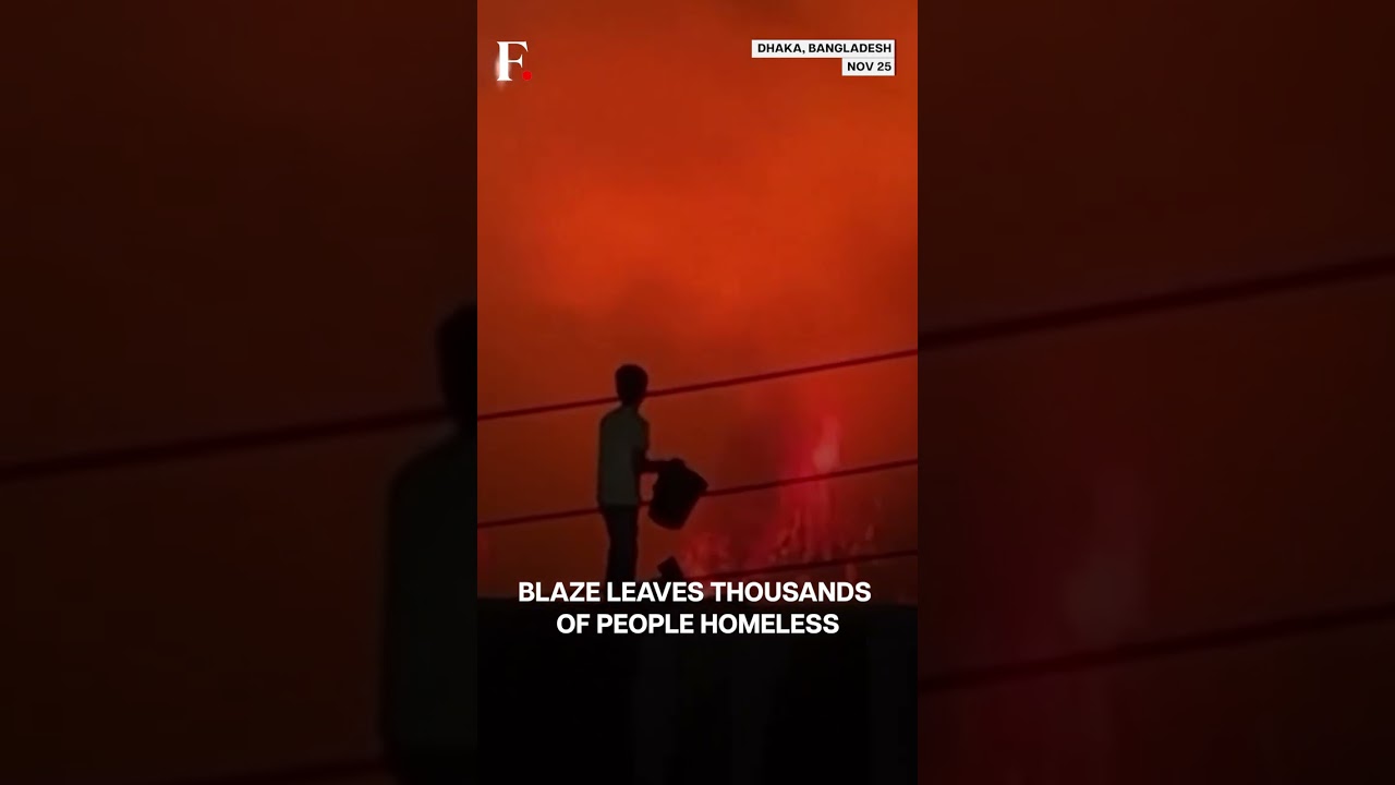 Dhaka: Massive Blaze Tears Through Korail Slum | Subscribe to Firstpost | N18G