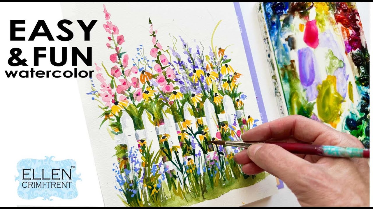 EASY techniques for a pretty floral landscape