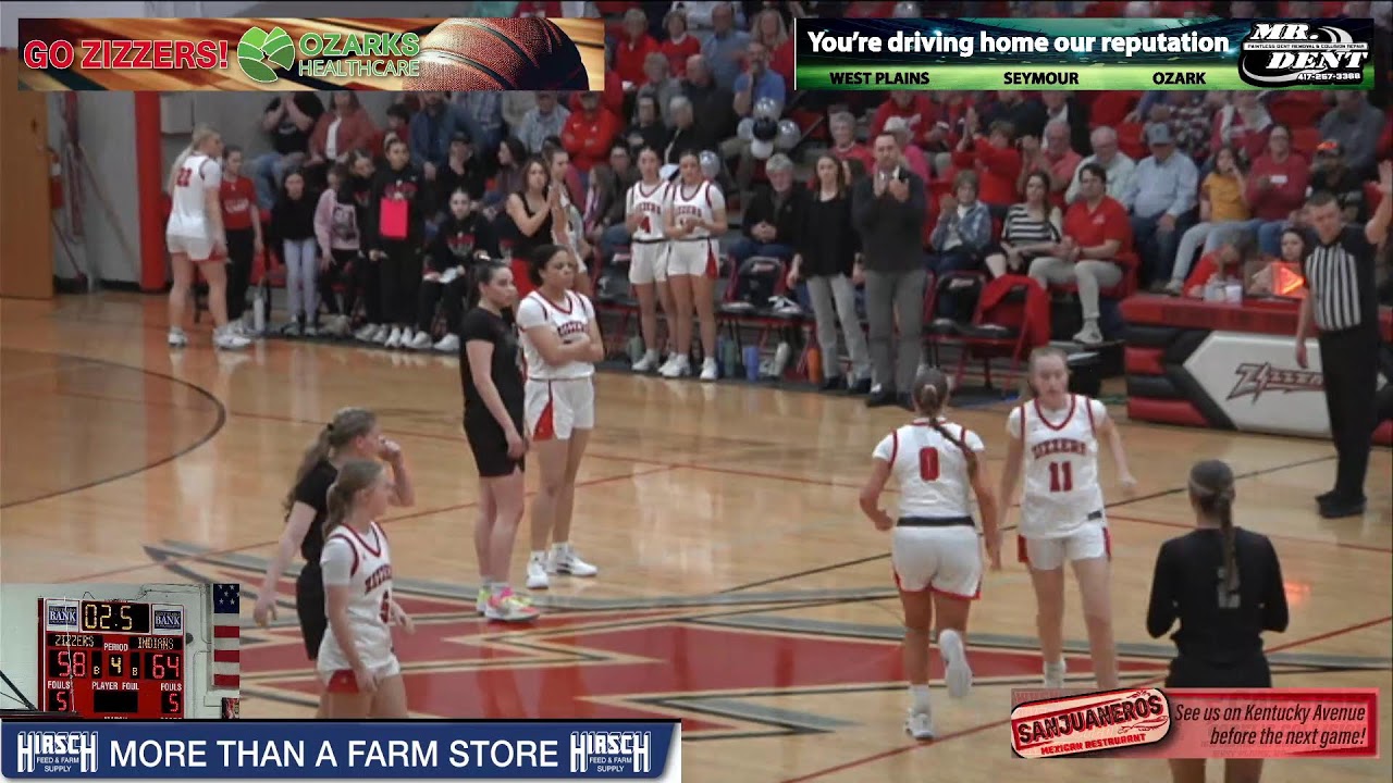 Lady Zizzer Basketball vs Strafford
