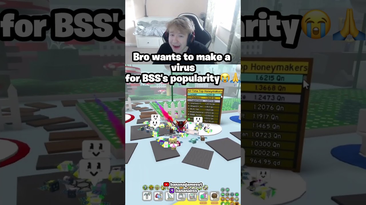 Банан хочет создать вирус, чтобы больше людей играли в Bee Swarm и чтобы Онетт чаще выпускал обно...