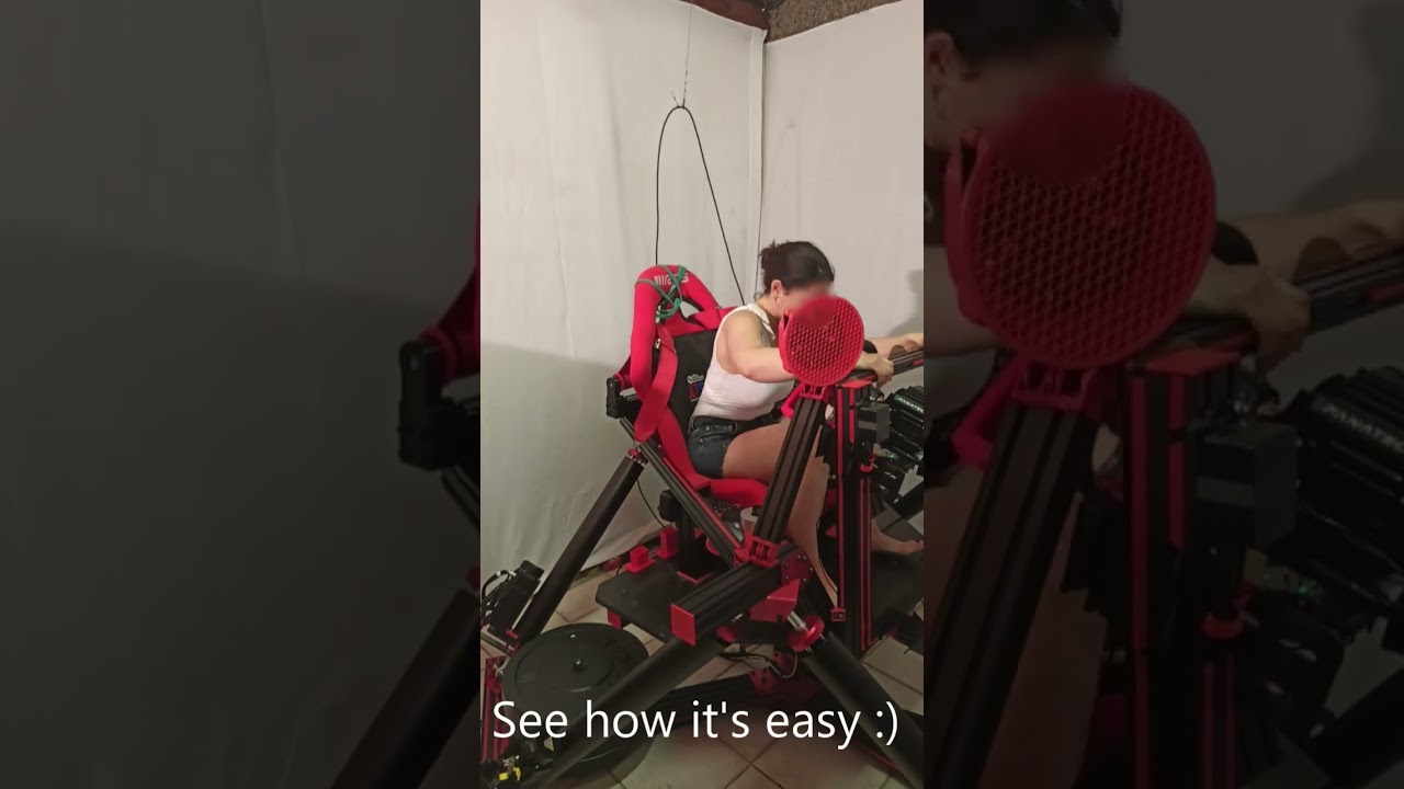 6DOF Dynamic motion simulator  | How to get in rig + parking