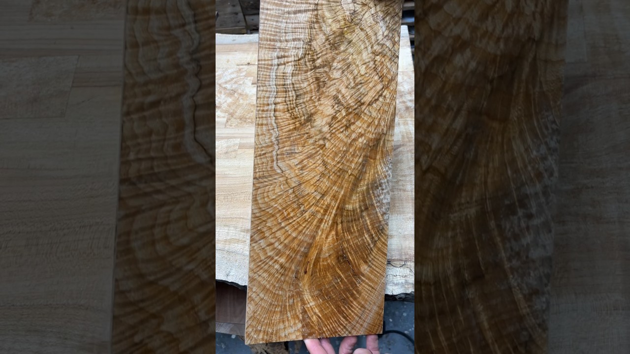 Figured Maple 🤯🤯#woodworking #wood #woodgrain #shorts