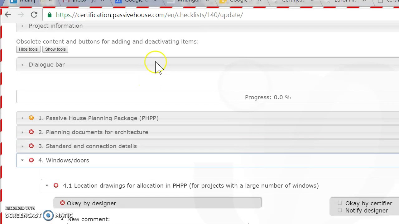 How to use the Passive House Certification Platform