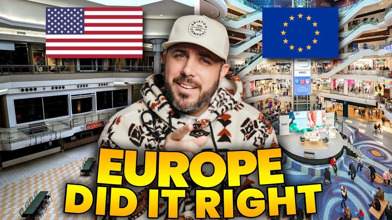 Why U.S. Malls Are Dying… But Europe’s Aren’t (American reacts)