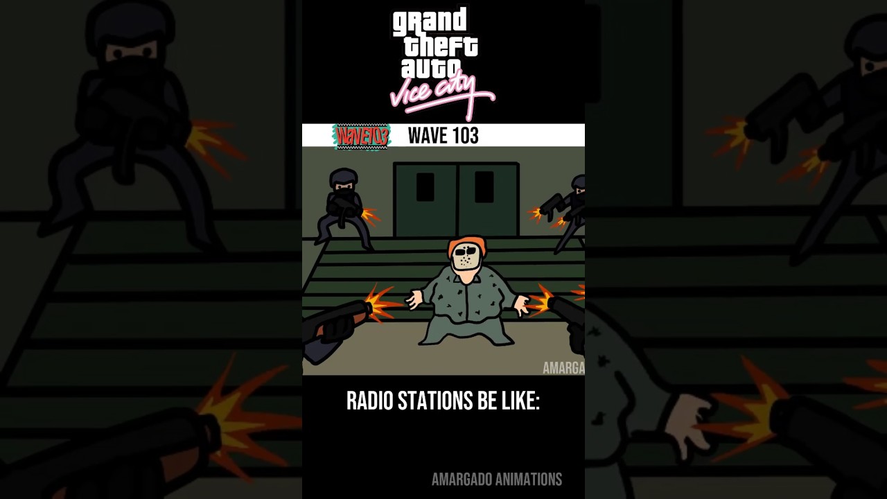 GTA VICE CITY RADIO STATIONS BE LIKE (DEFINITIVE EDITION)