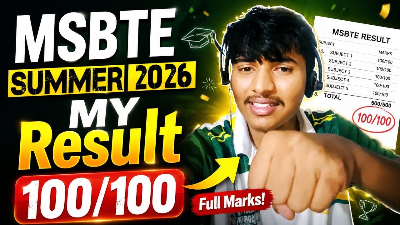 94%+ Diploma Student's Result 🔥 | MSBTE Summer 2026 #msbte #msbteresult #myresults