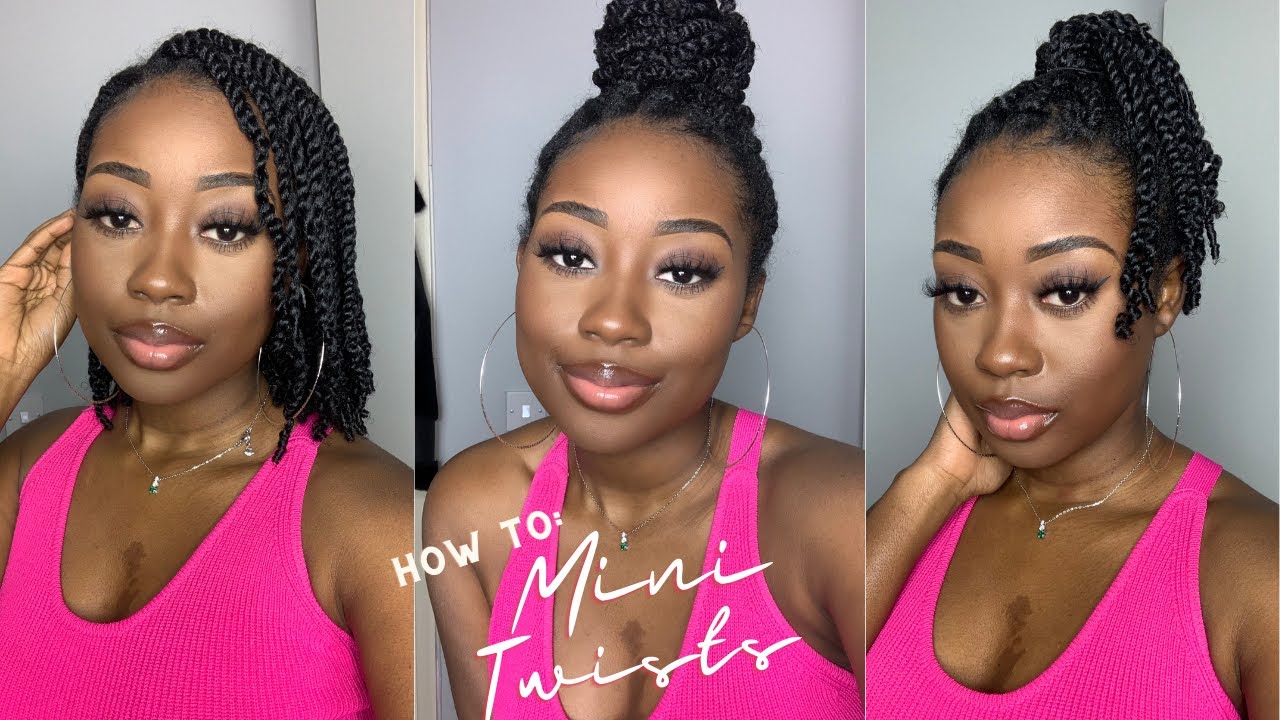 Mini Twist Tutorial on Type 4 Hair | My Favourite Summertime/Wintertime Protective Style
