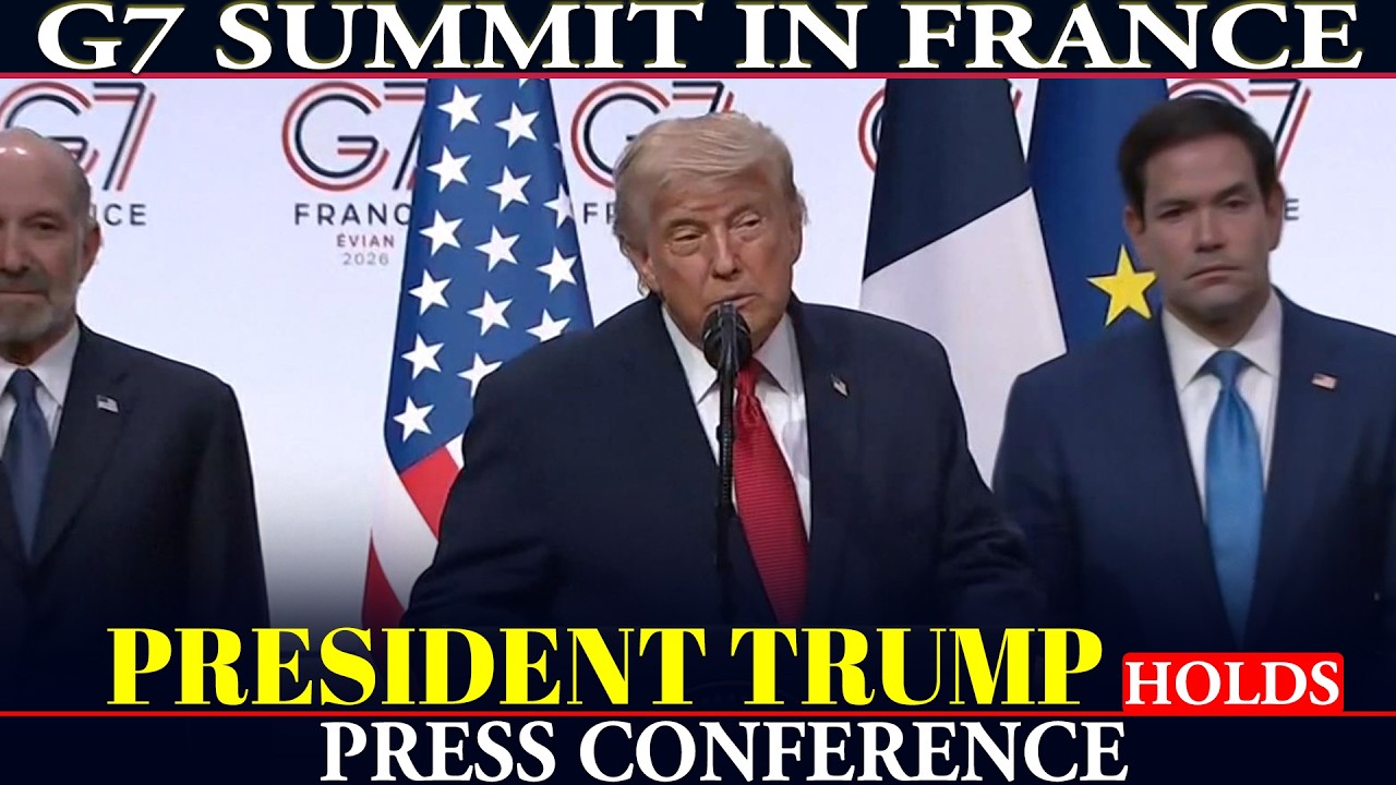 WATCH LIVE: President Trump holds presser on G7 Summit & West Asia Crisis I Iran Peace Deal | Hormuz