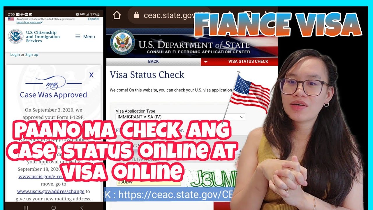 HOW TO CHECK OR TRACK YOUR CASE STATUS ONLINE AND VISA STATUS ONLINE(TAGALOG) #k1visa #fiancevisa