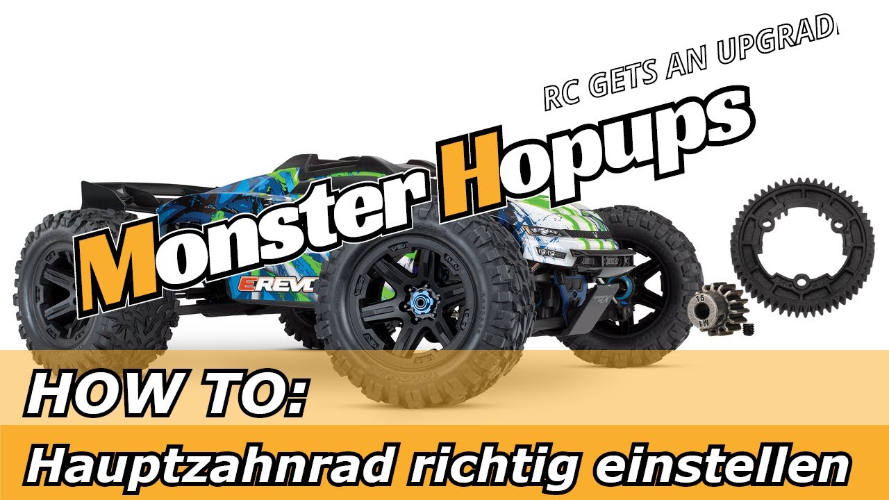 HOW TO: Flankenspiel - Hauptzahnrad und Motorritzel richtig einstellen.