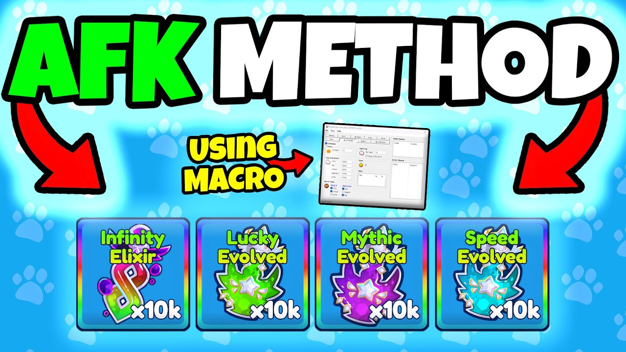 How To AFK FARM POTIONS With MACRO In Bubblegum Simulator Infinity!