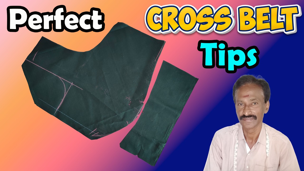 ✂️ Perfect Cross Belt Cutting Tips 🧵 | SB Tex Tailors🔹Step by Step Tutorial 🧵