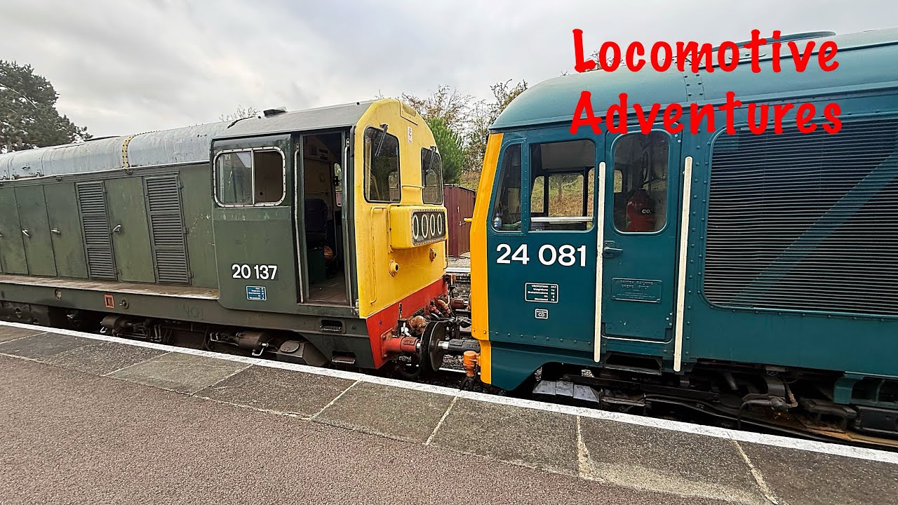 Class 24 081 Test run with Class 20 137. Gloucestershire Warwickshire Railway 7/10/25