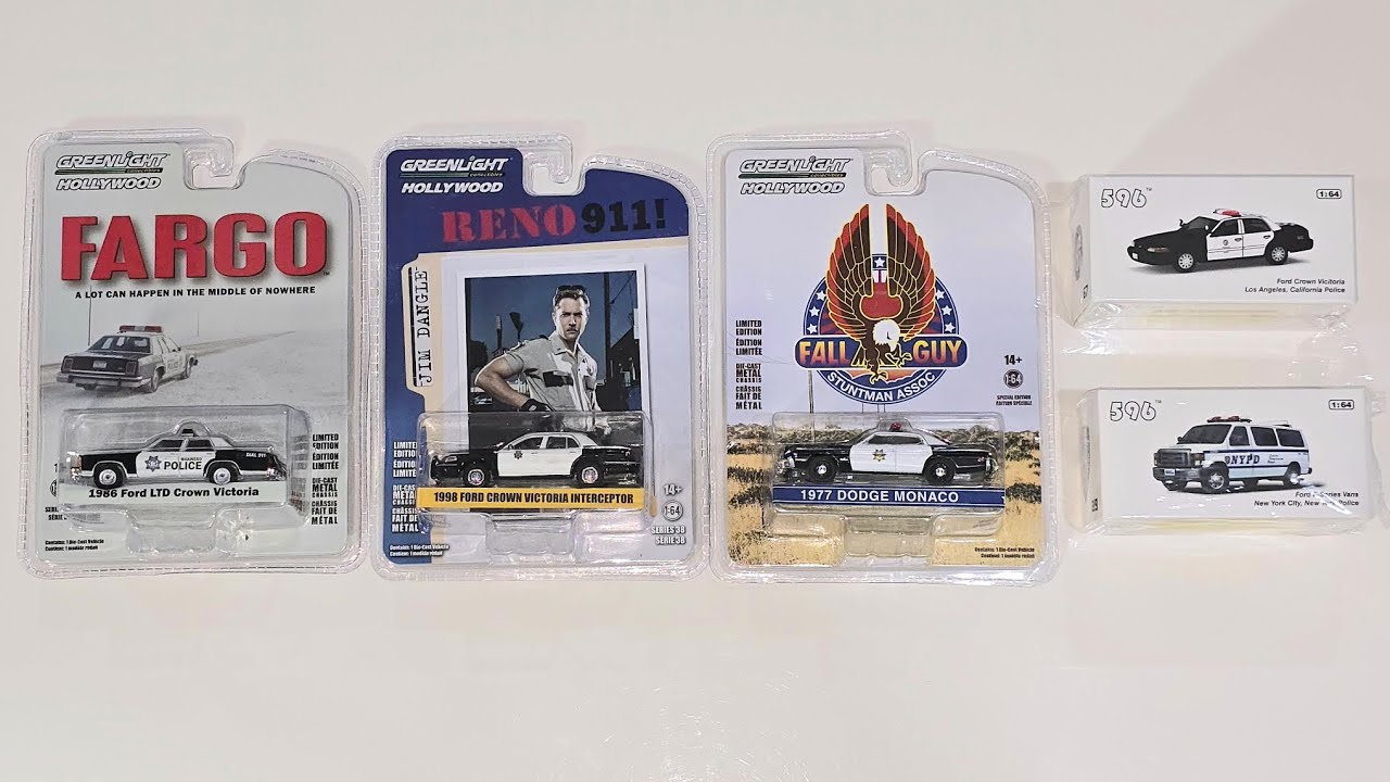 Greenlight Collectibles & 596 Police Cars Unboxing #diecast #greenlightcollectibles #policecar #cops