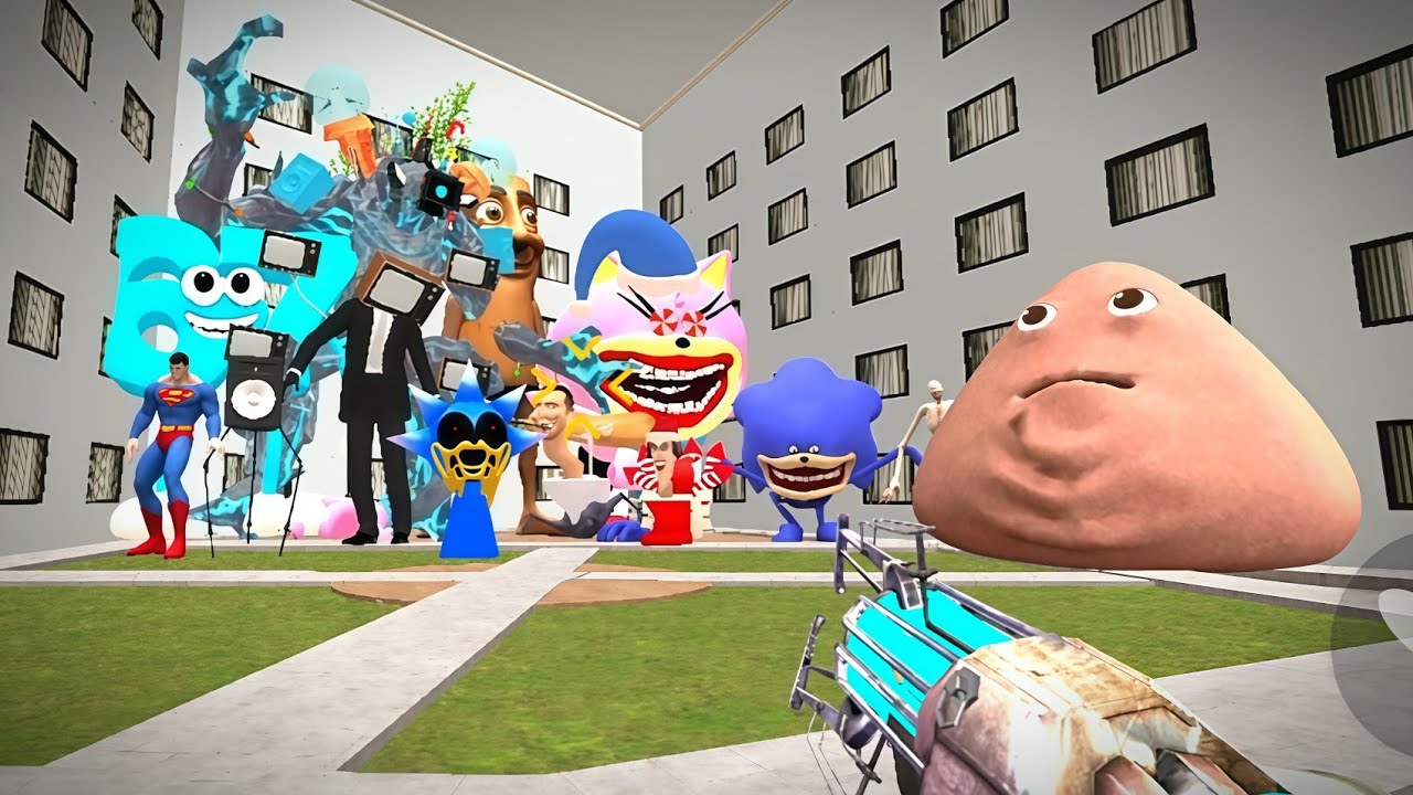 ALL CRAZY NEXTBOTS TOGETHER 😱 | Nextbots in Playground Mod Chaos