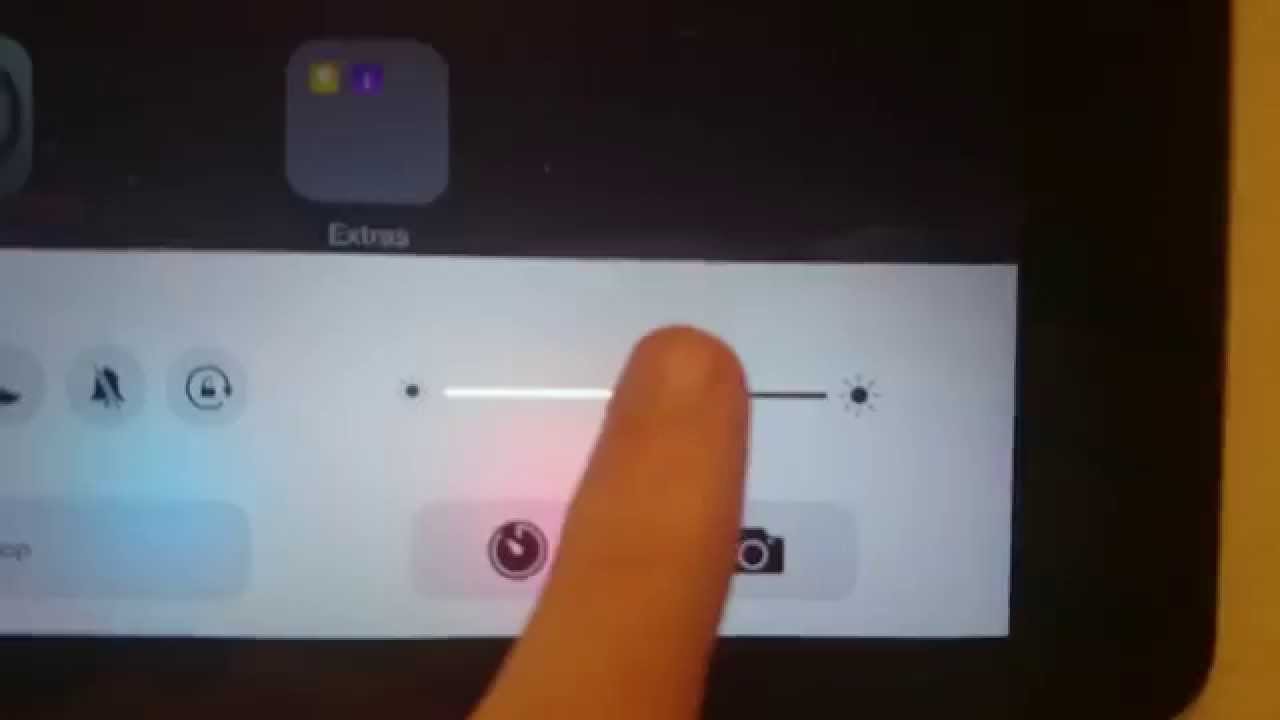 iPad How to Adjust Brightness Manually (iPad Air 2)