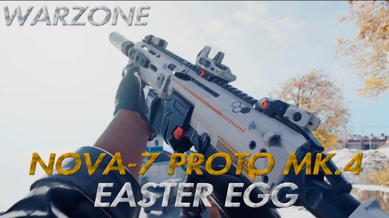 Warzone Rebirth Island Nova-7 Proto Mk.4 Bauplan Easter Egg