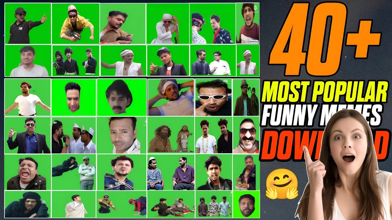 Top 30+ Memes | Popular Meme 😂 Clips For Video Editing | Funny Memes | Indian Meme | #funnymemes