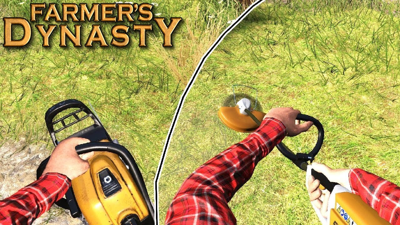 Wycinanie krzaków i wykaszanie trawy - Farmer's Dynasty  | #11