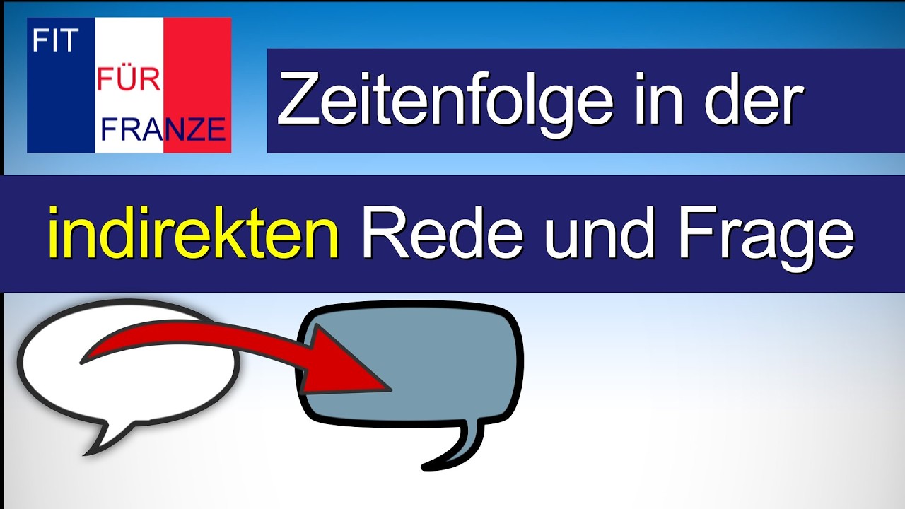 Die Zeitenfolge in der indirekten Rede | Einfach besser erklärt! | 