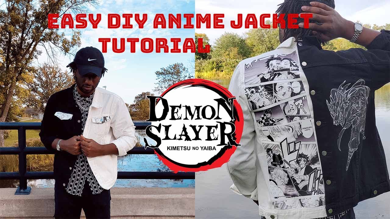 HOW TO: 🔥 EASY CUSTOM DENIM ANIME JACKET🔥 USING PHOTO TRANSFER | TUTORIAL
