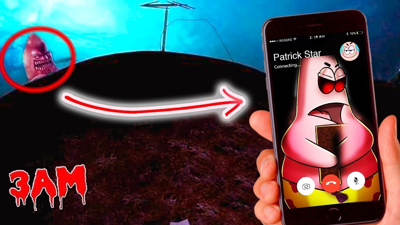 (WE FOUND HIM !!) CALLING PATRICK STAR FROM SPONGEBOB ON FACETIME AT 3 AM!