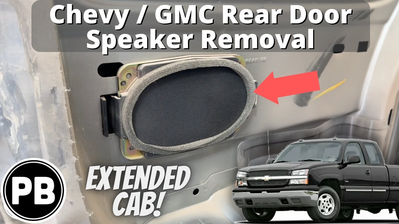 1999 - 2006 Chevy / GMC Rear Door Speaker Install (Extended Cab)