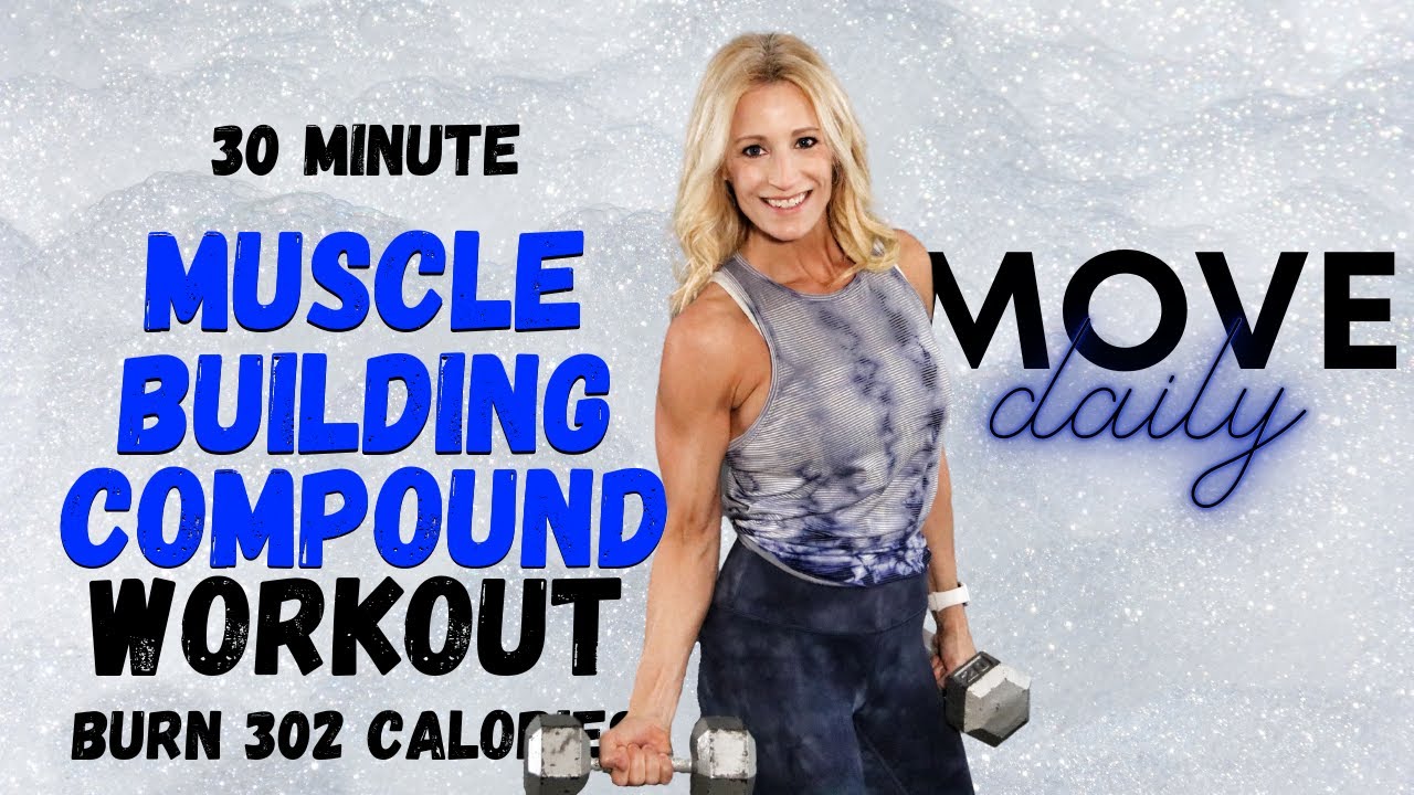 30 MINUTE MUSCLE BUILDING COMPOUND WORKOUT |NO REPEAT | Burn 302 Calories*🔥