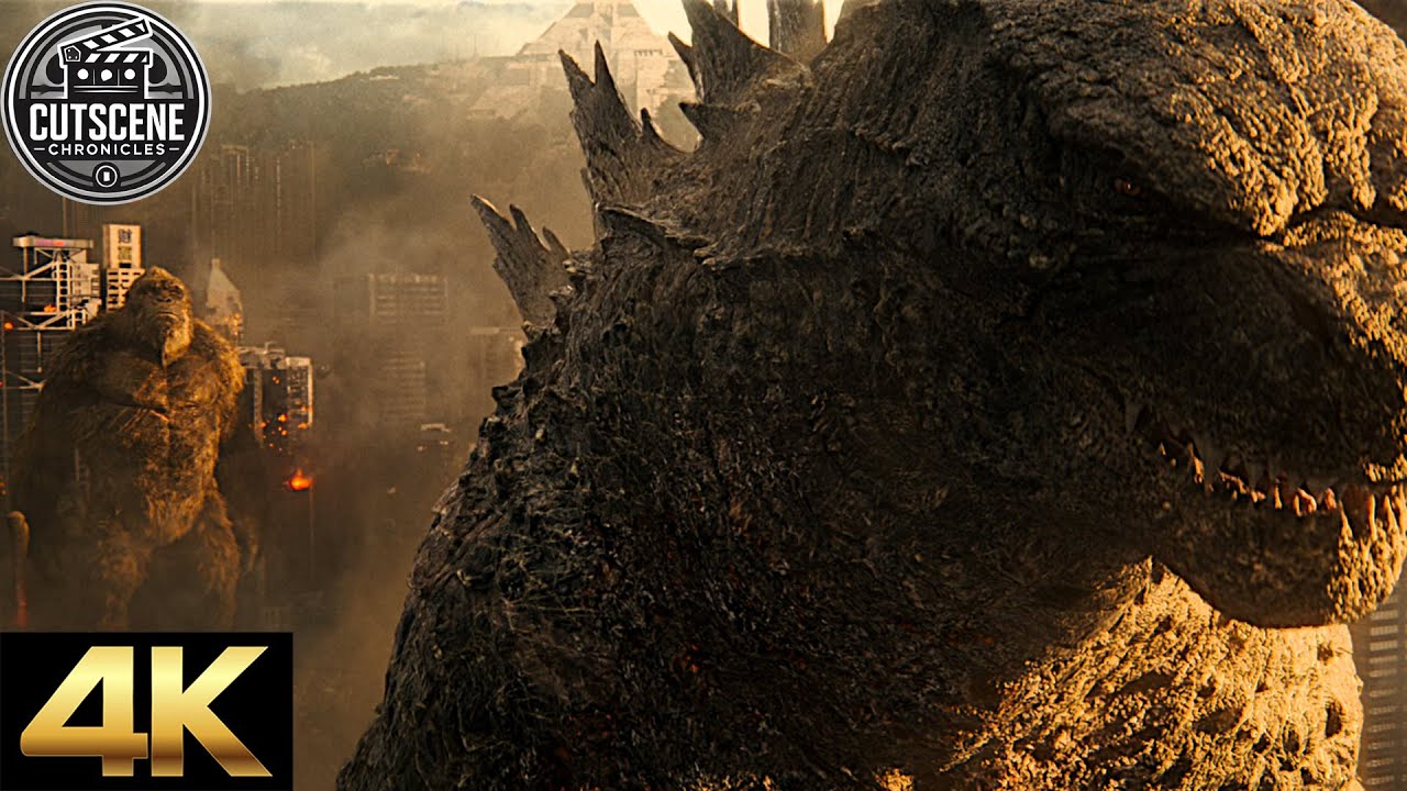 [4K UHD] Epic Ending CUTSCENE | Godzilla VS. Kong (2021)
