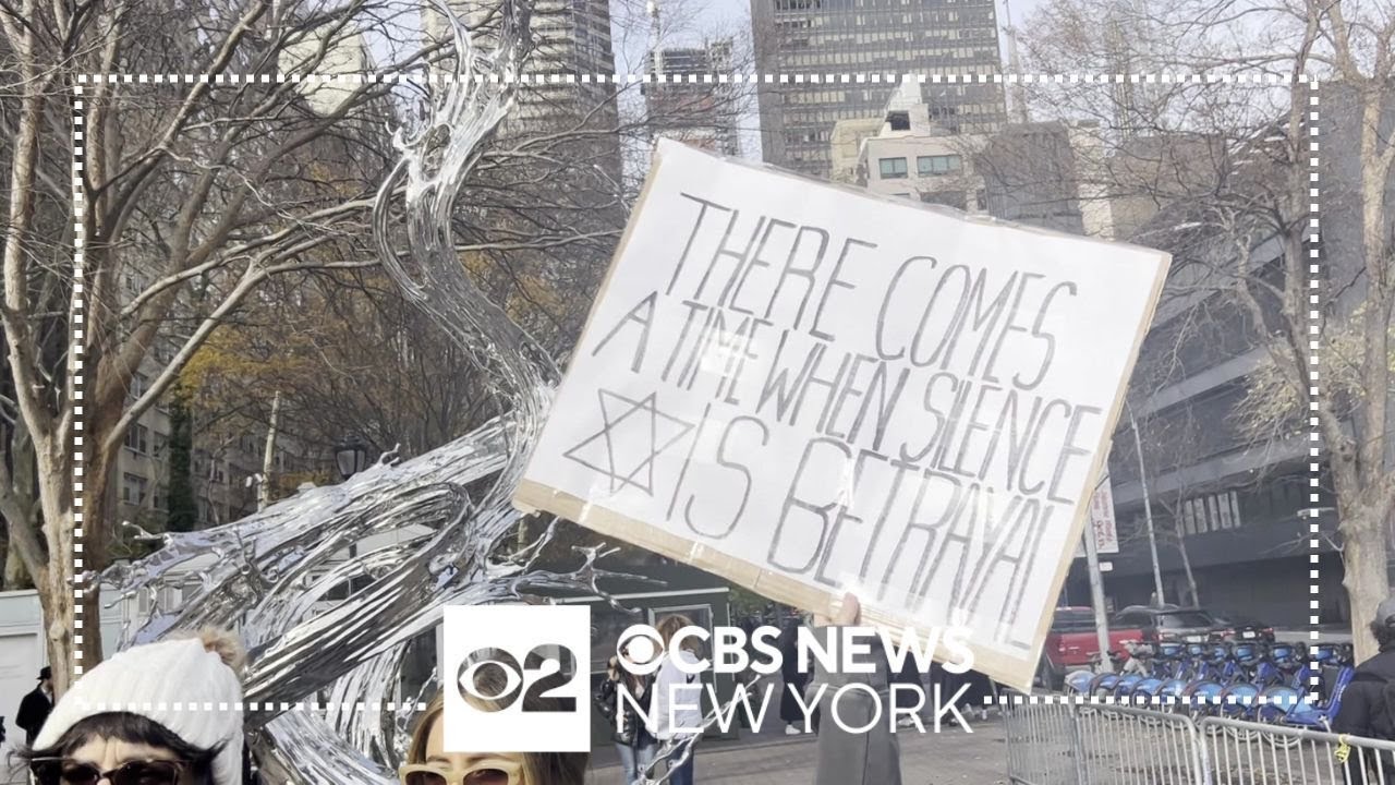 Protesters outside U.N highlight sex assaults of women during Hamas attack