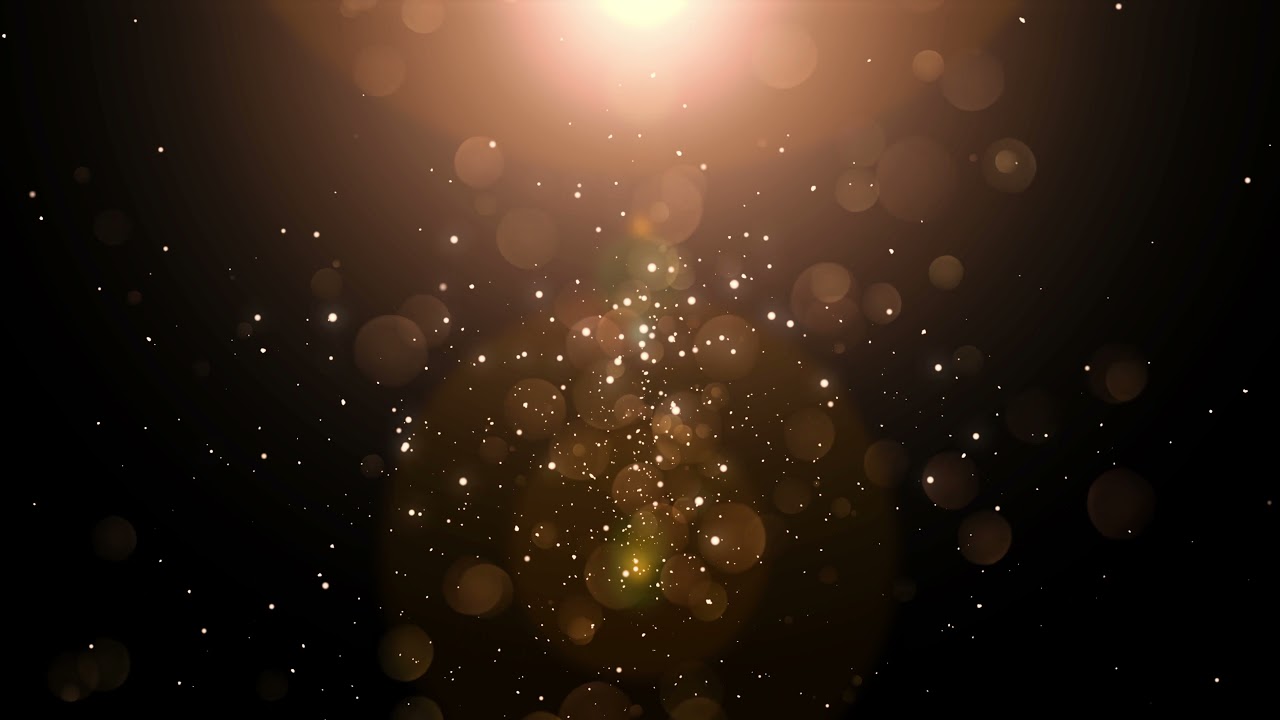 4k Golden Dust Particles Animation Relaxing Meditation Background Screensaver
