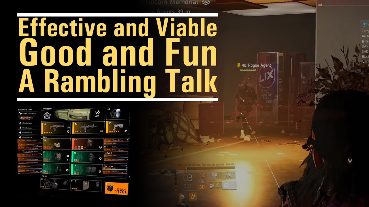 Effective and Viable, Good and Fun - A Rambling Talk - Why some terms matter to me - The Division 2
