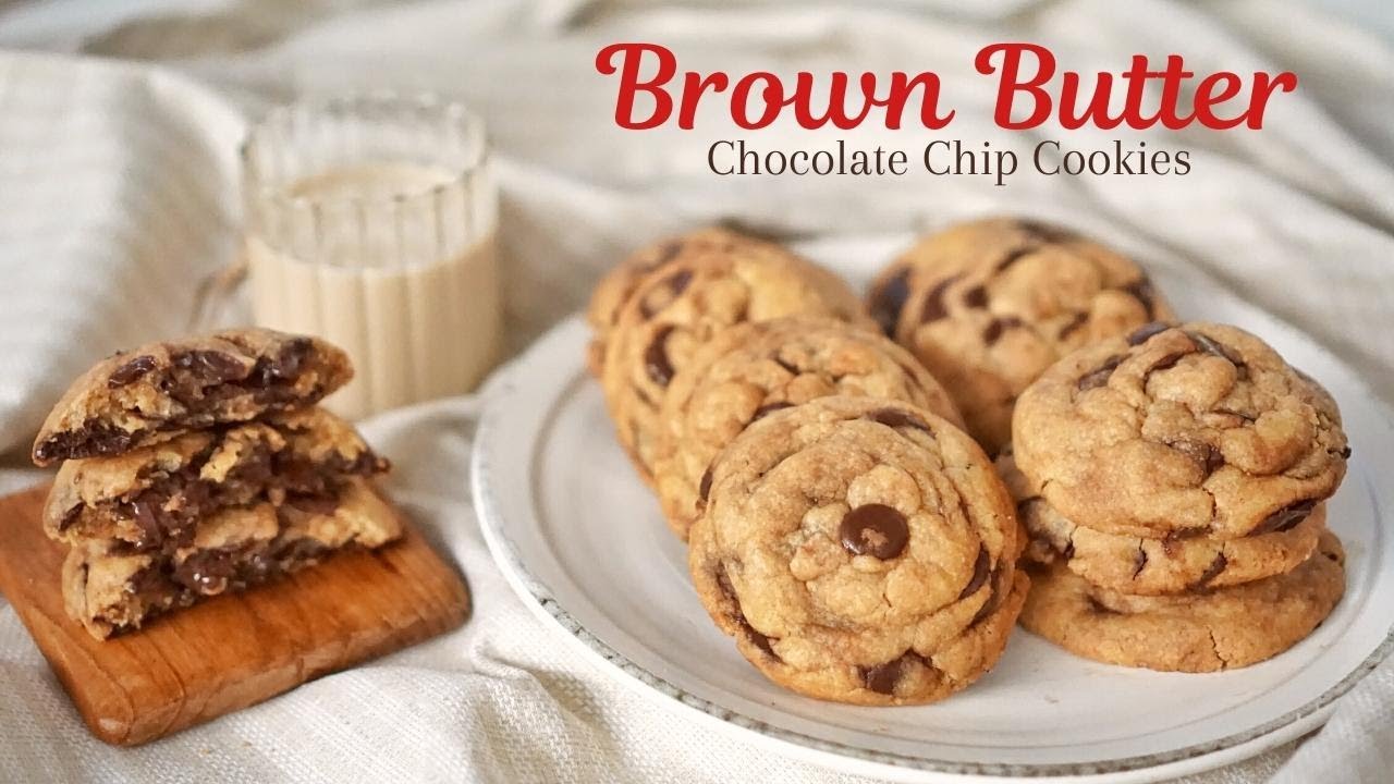 Brown Butter Chocolate Chip Cookies recipe 😳| คุกกี้ช็อกโกแลตชิพบราวบัตเตอร์ |#softcookies
